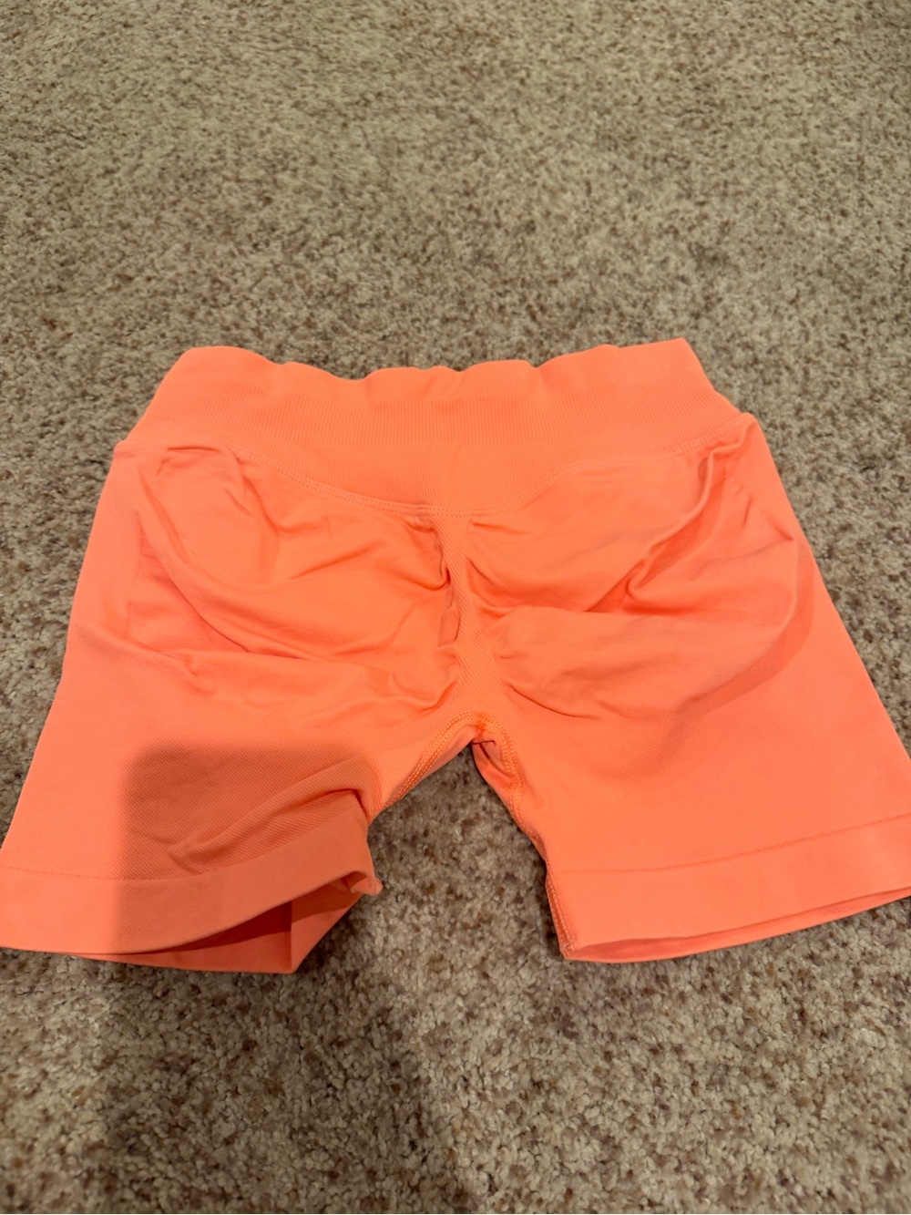 High-Rise Coral Bike Shorts for Women